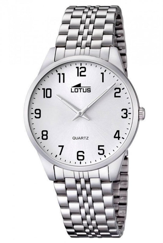 RELOJ DE HOMBRE LOTUS CLASSIC STEEL CON ESFERA BLANCA