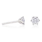 Pendientes oro blanco diamante